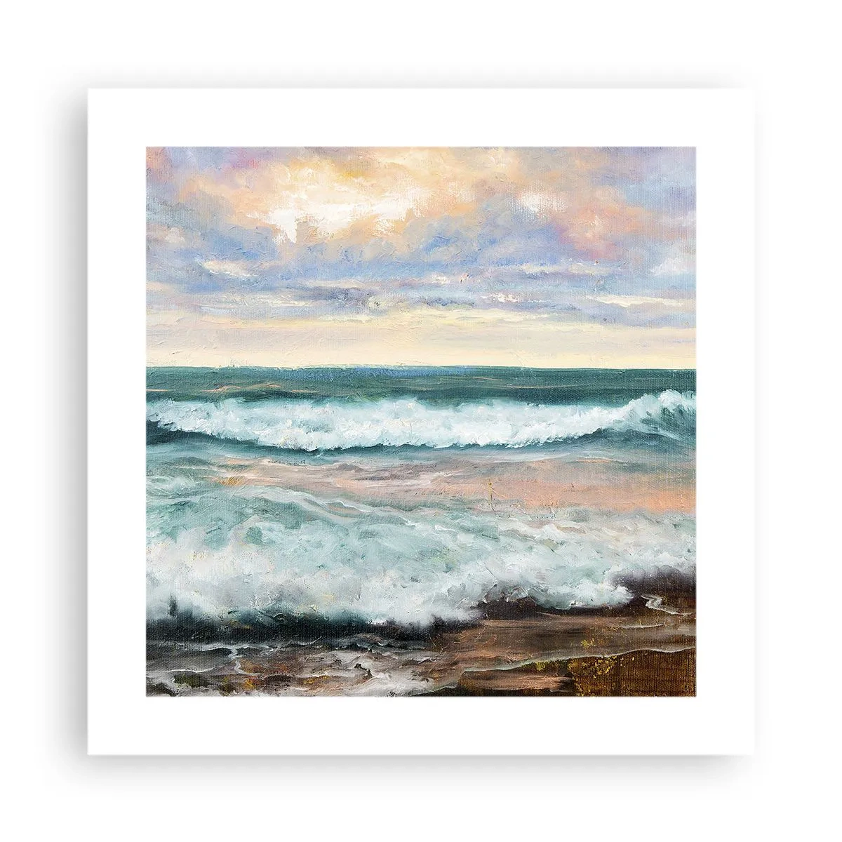 Plakat - Tutaj wygładzisz duszę - 40x40 cm