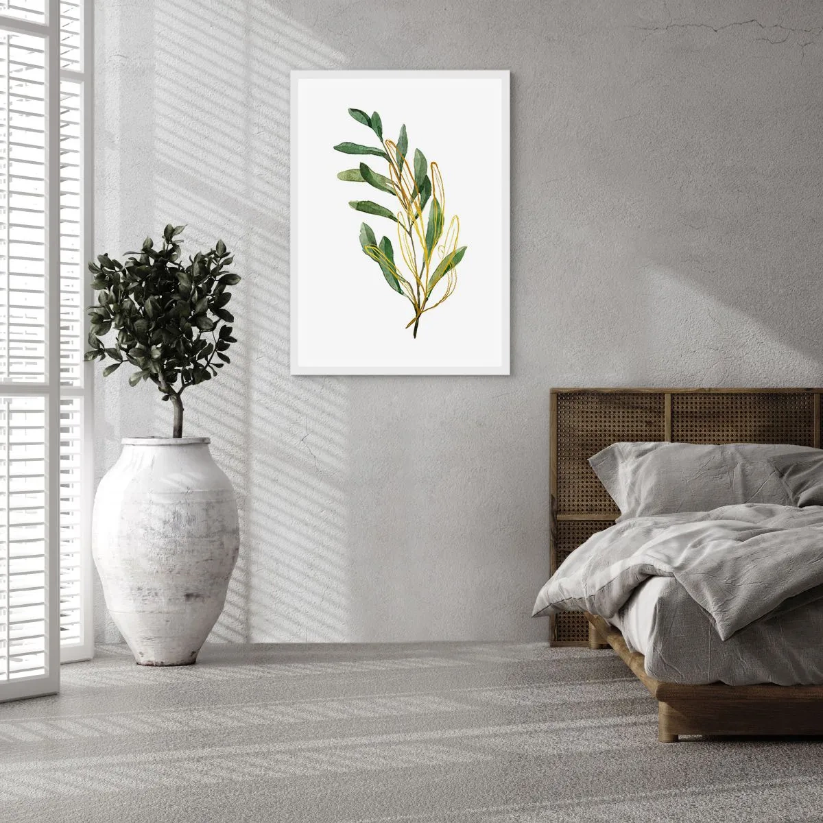 Plakat w białej ramie - Wszystko co dobre - 30x40 cm