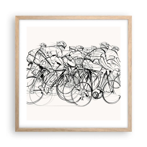 Plakat w ramie jasny dąb - Wespół w zespół - 50x50 cm