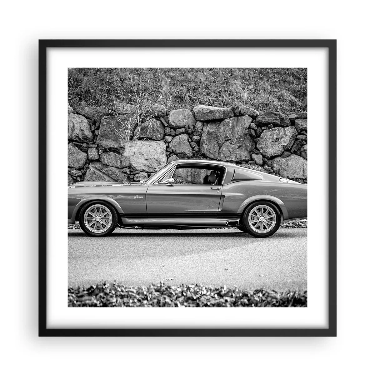 Plakat w czarnej ramie - Legenda lat 60. - 50x50 cm