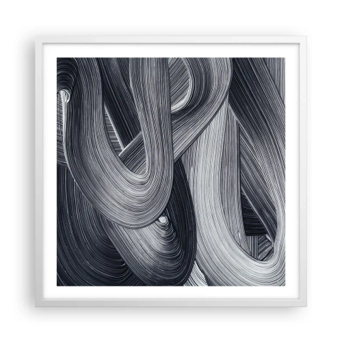 Plakat w białej ramie - Płynność rzeczywistości - 60x60 cm
