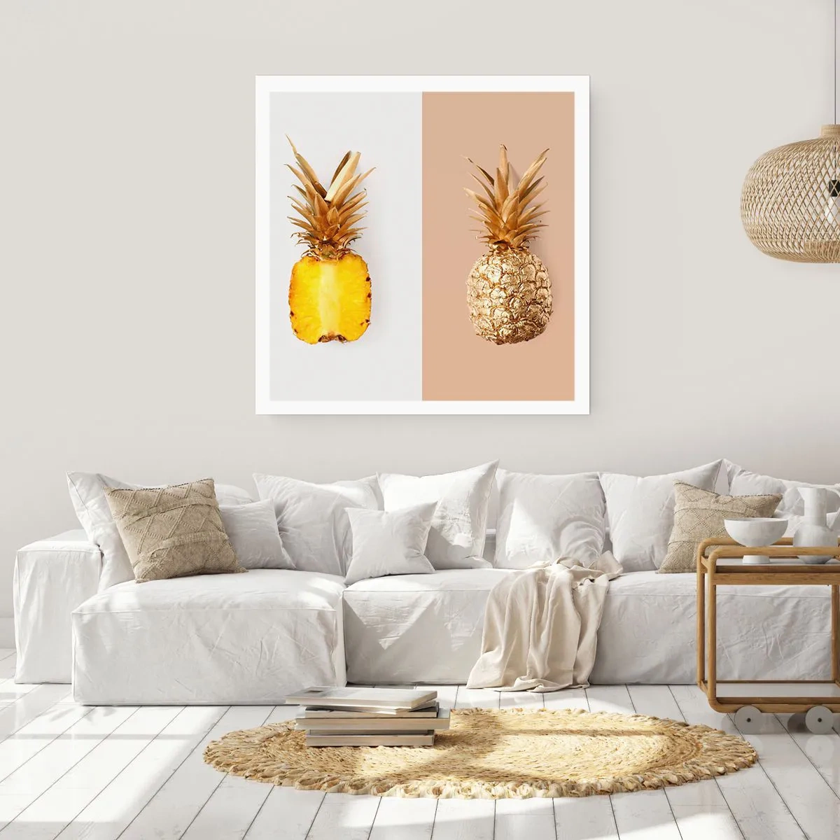 Plakat - Ananas dla nas - 40x40 cm