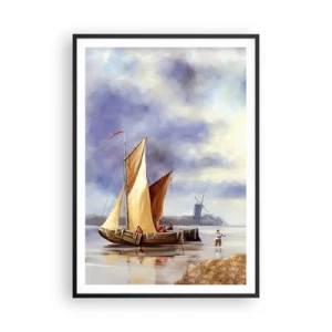 Plakat w czarnej ramie - Powrót żeglarzy - 70x100 cm