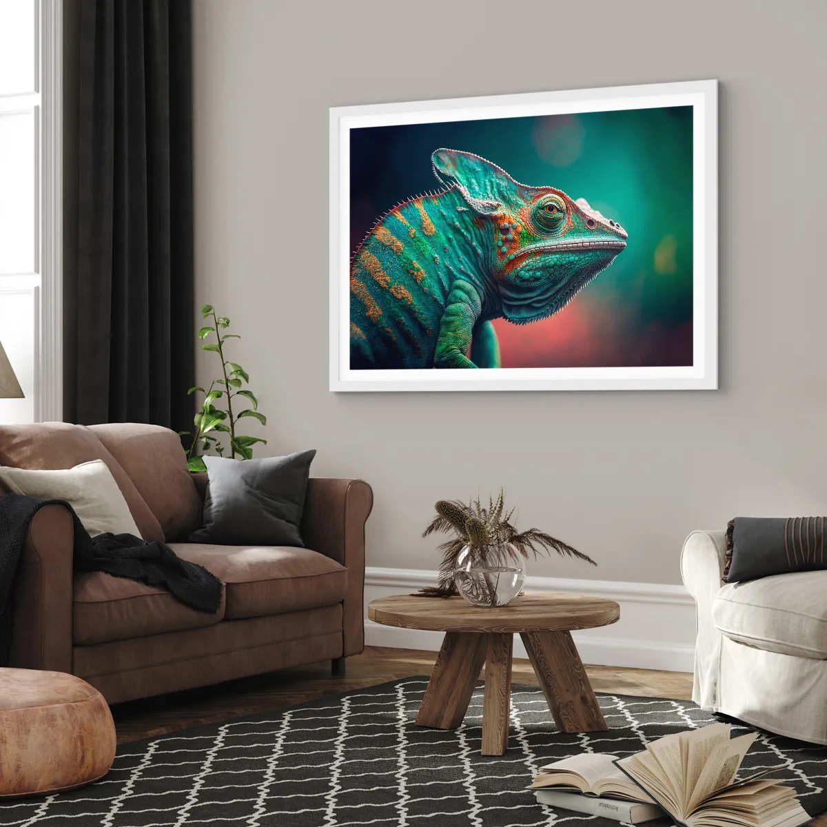 Plakat w białej ramie - Widzisz mnie? Niedobrze… - 70x50 cm