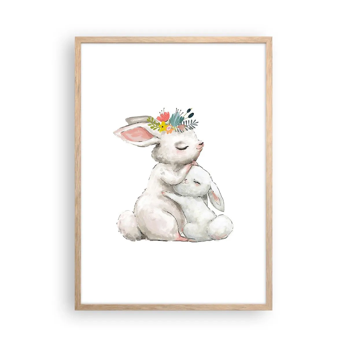 Plakat w ramie jasny dąb - Nie ma jak u mamy - 50x70 cm