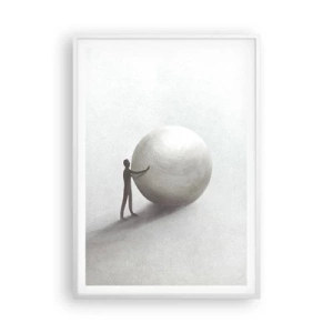 Plakat w białej ramie - Gra życia - 70x100 cm