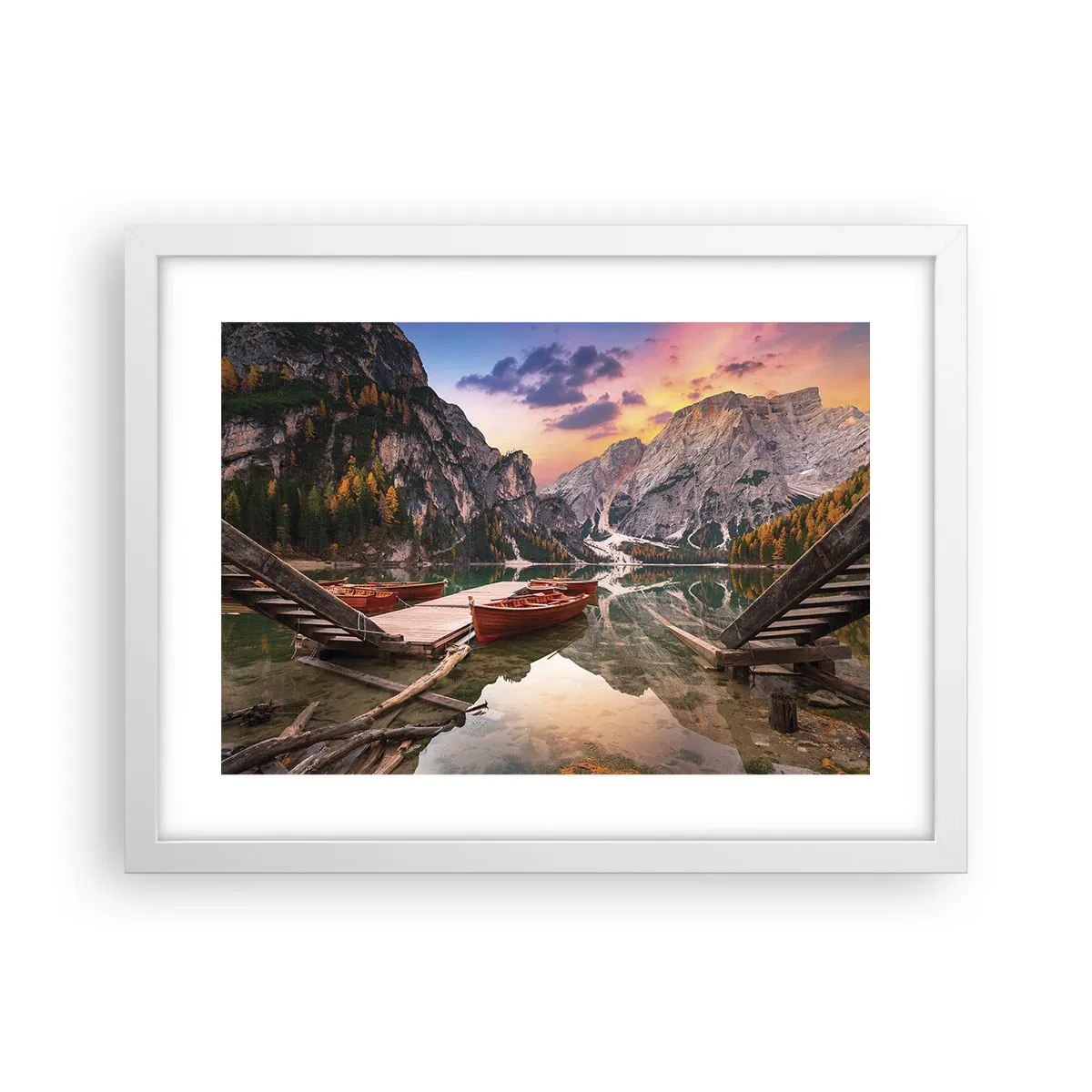 Plakat w białej ramie - Obietnica dnia - 40x30 cm