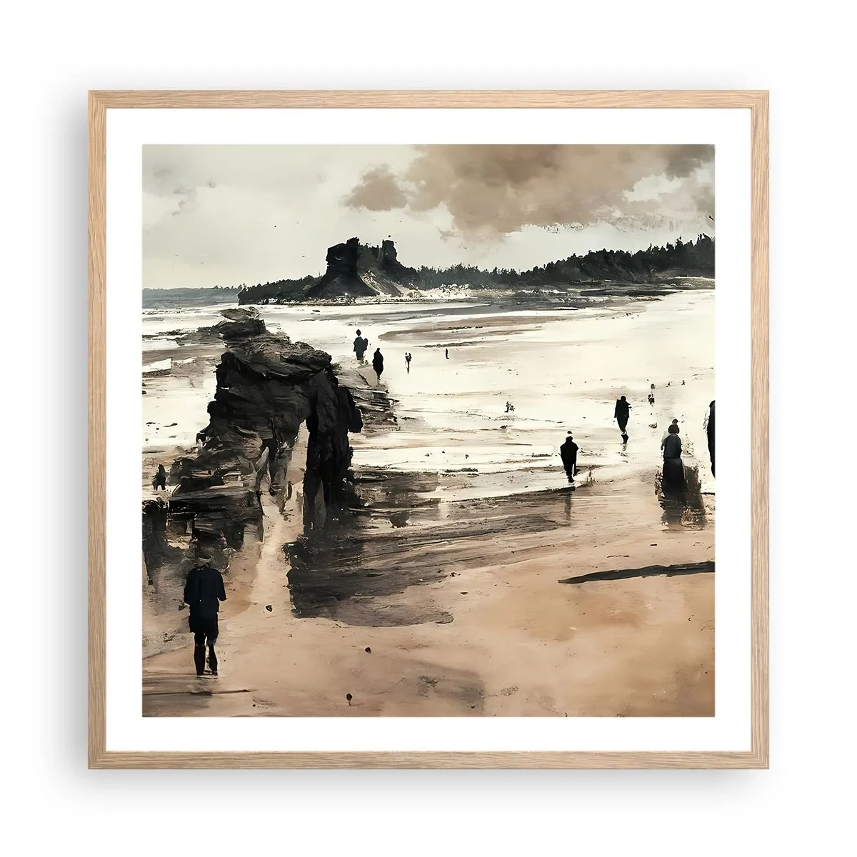 Plakat w ramie jasny dąb - Przywołani - 60x60 cm