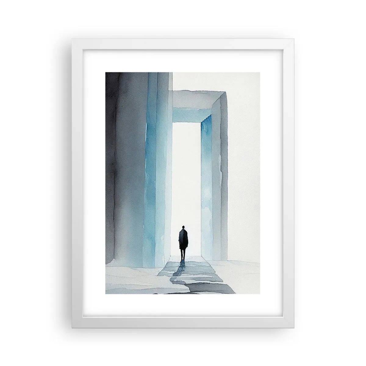 Plakat w białej ramie - Żyj bez ograniczeń - 30x40 cm