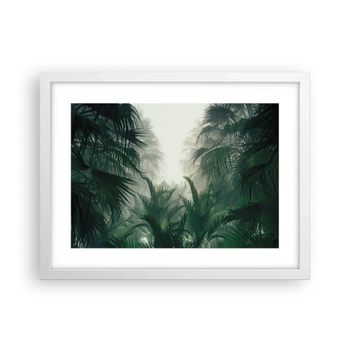 Plakat w białej ramie - Tropikalna tajemnica - 40x30 cm