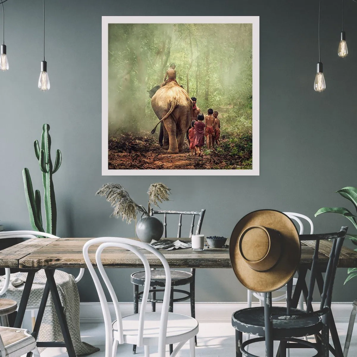 Plakat - Nowa Księga Dżungli - 50x50 cm