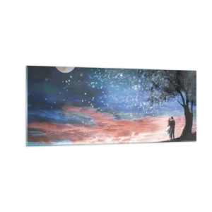 Obraz na szkle - Gwiaździsty spektakl - 100x40 cm