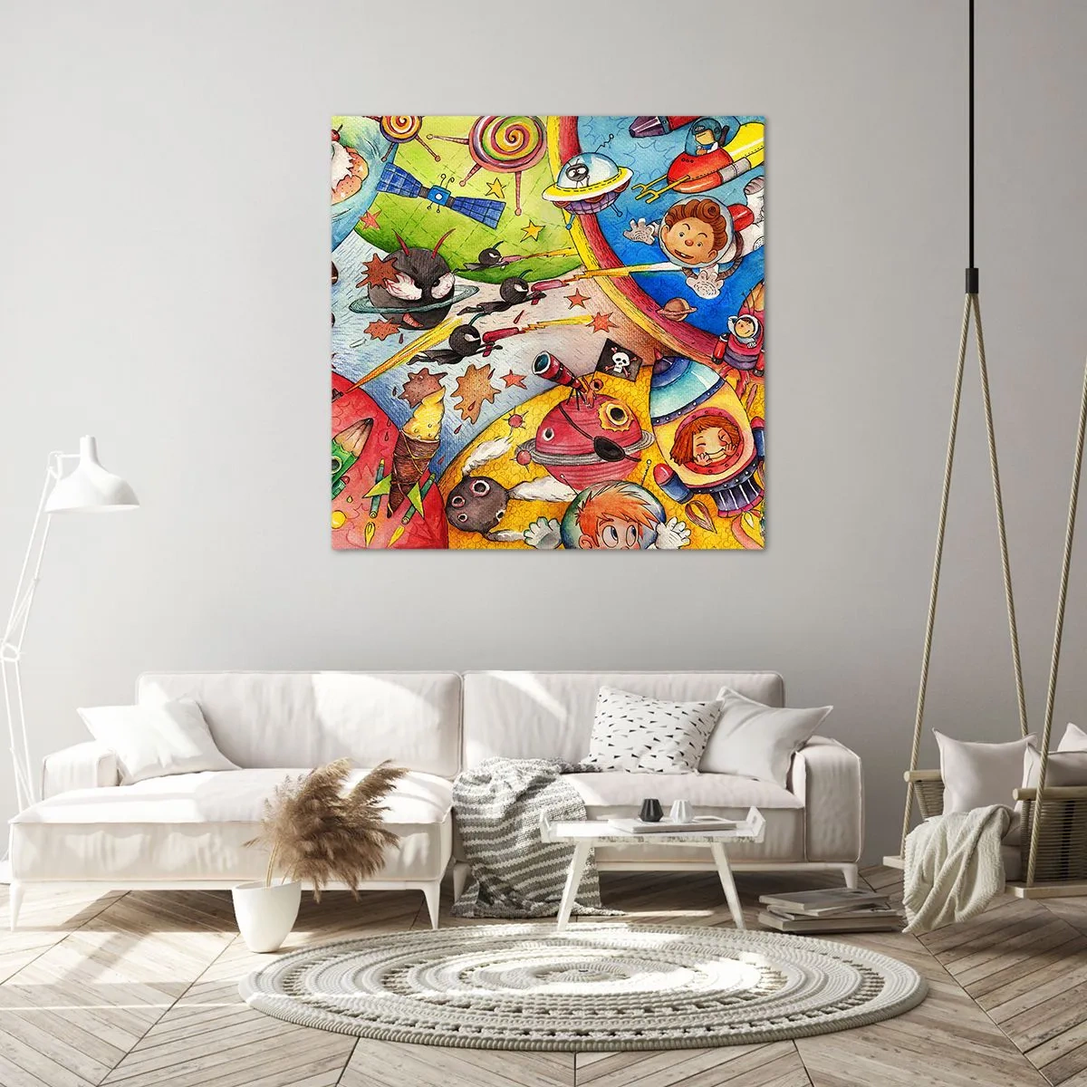 Obraz na płótnie - Wielka kosmiczna przygoda - 50x50 cm