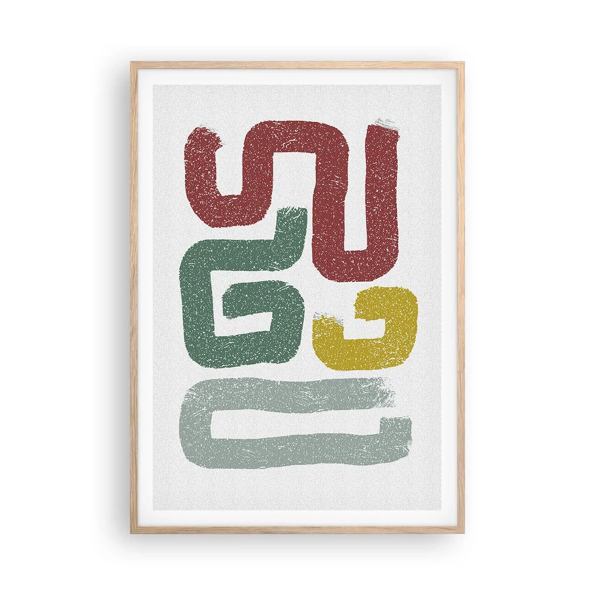 Plakat w ramie jasny dąb - W nieznanym języku - 70x100 cm