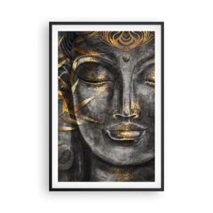 Plakat w czarnej ramie - Poczuj spokój - 61x91 cm