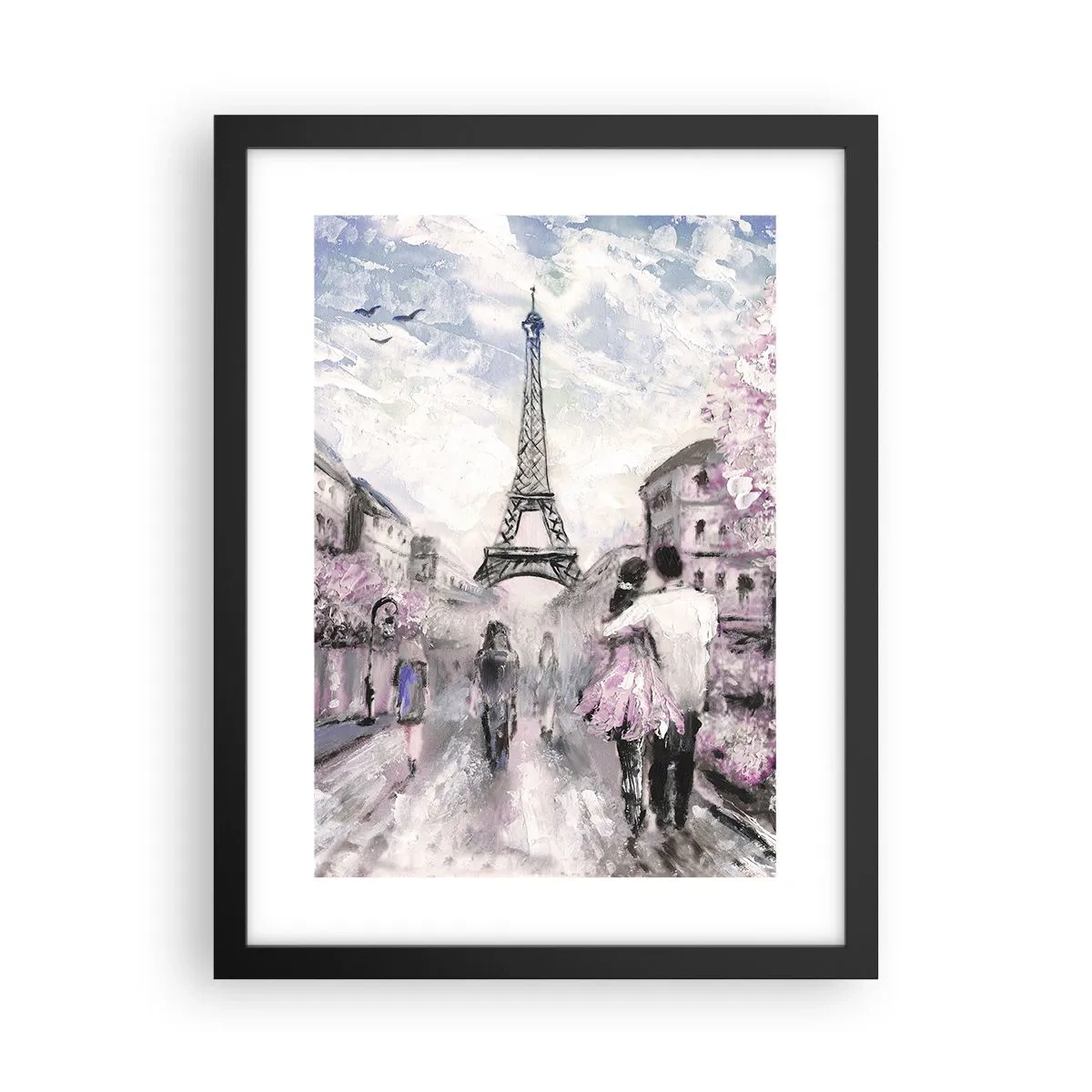 Plakat w czarnej ramie - Jak zakochac się, to tylko w… - 30x40 cm