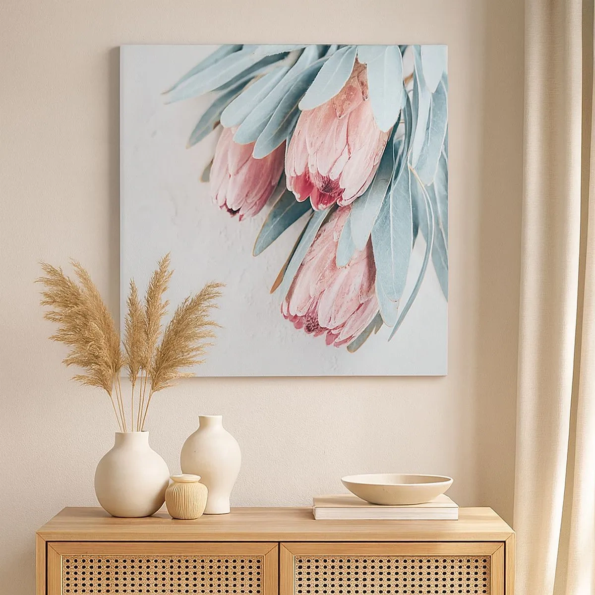 Obraz na płótnie - Zawstydzone własną urodą - 30x30 cm