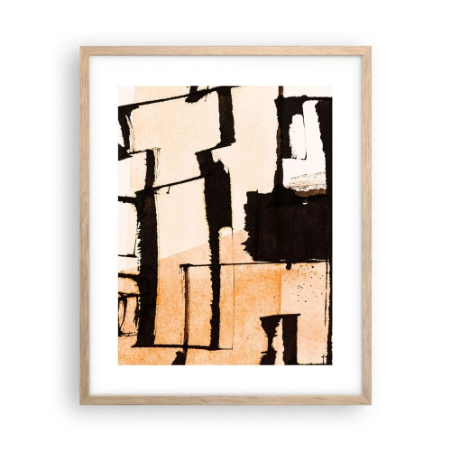 Plakat w ramie jasny dąb - Jednak porządek - 40x50 cm