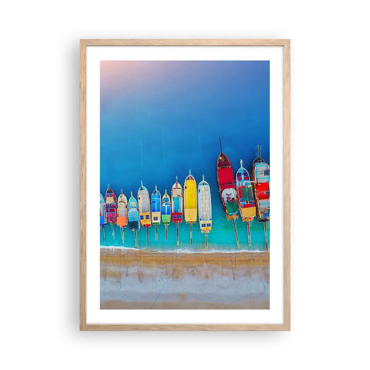 Plakat w ramie jasny dąb - Z lotu ptaka - 50x70 cm