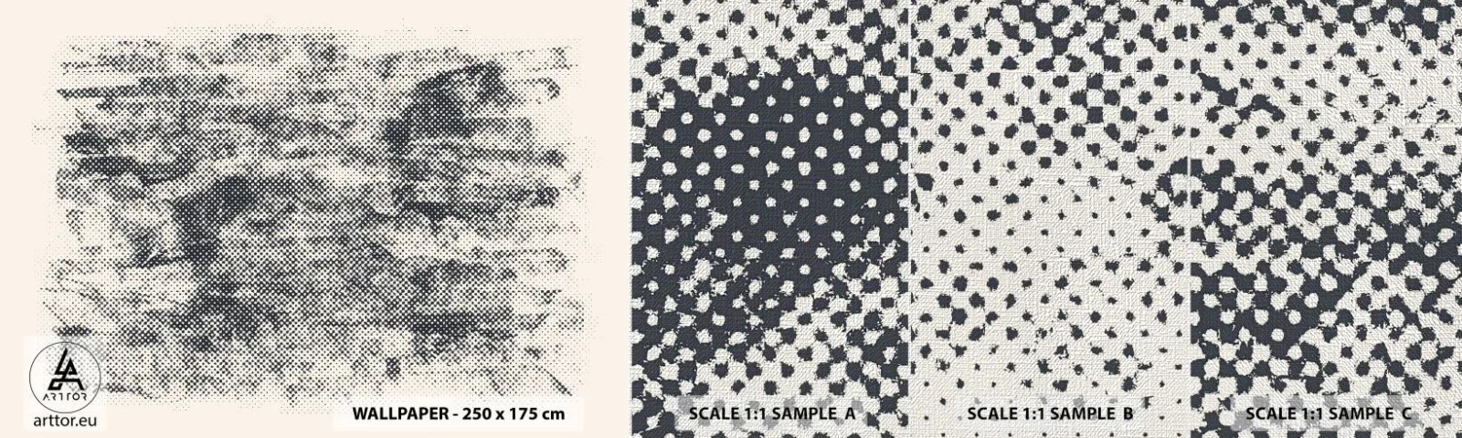 Fototapeta Próbka Premium Canvas - Mglista kompozycja - Abstrakcja, Sztuka, Nowoczesny Wzór - 100x30 cm