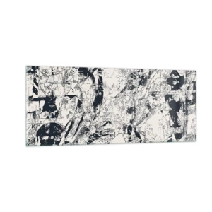 Obraz na szkle - Przenikanie przeciwieństw - 100x40 cm