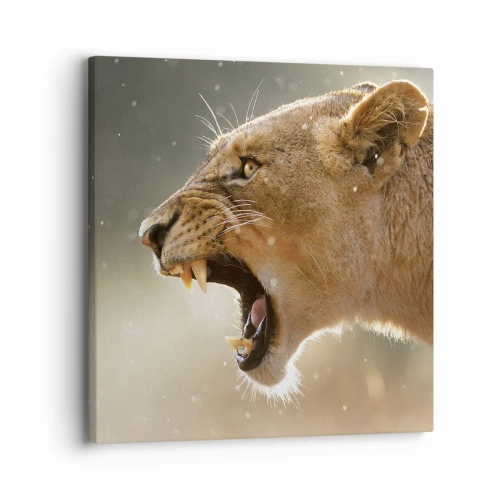 Obraz na płótnie - Spróbuj nie posłuchać - 30x30 cm