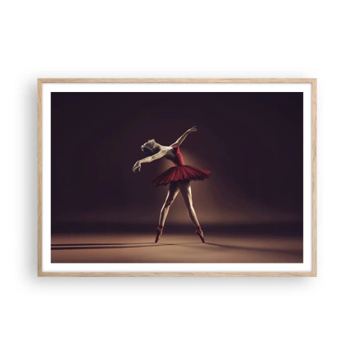 Plakat w ramie jasny dąb - Prima ballerina - 100x70 cm