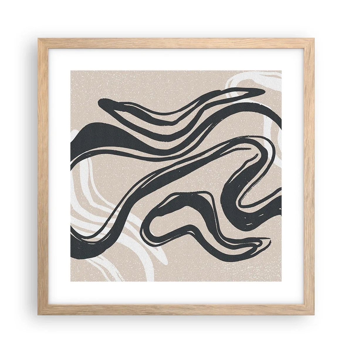 Plakat w ramie jasny dąb - Ekspresja zwielokrotniona - 40x40 cm
