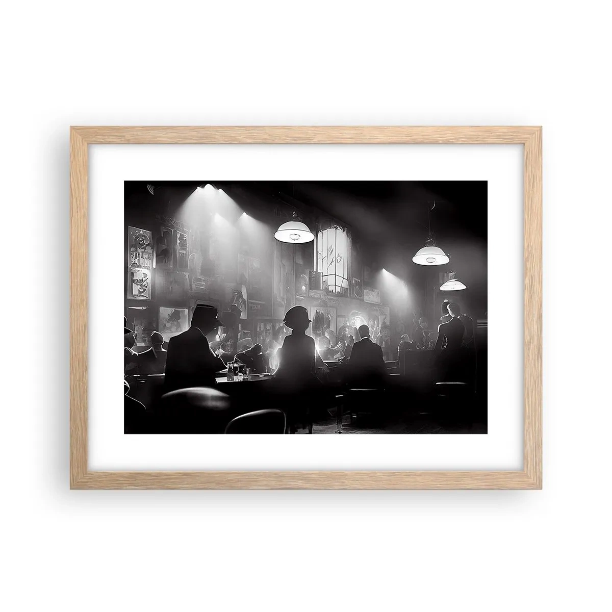 Plakat w ramie jasny dąb - W jazzowym klimacie - 40x30 cm