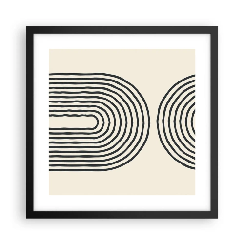 Plakat w czarnej ramie - Już za chwilę… - 40x40 cm