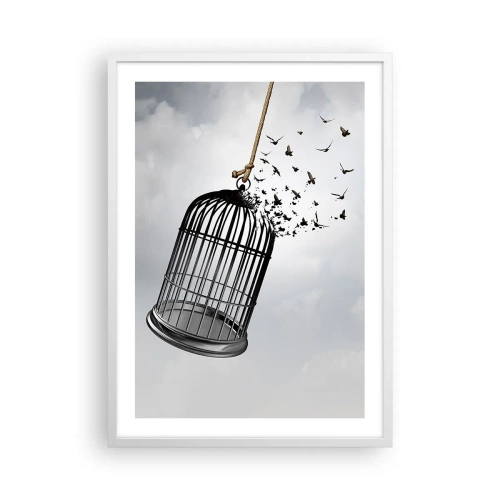 Plakat w białej ramie - Wiara...Nadzieja...Wolność! - 50x70 cm