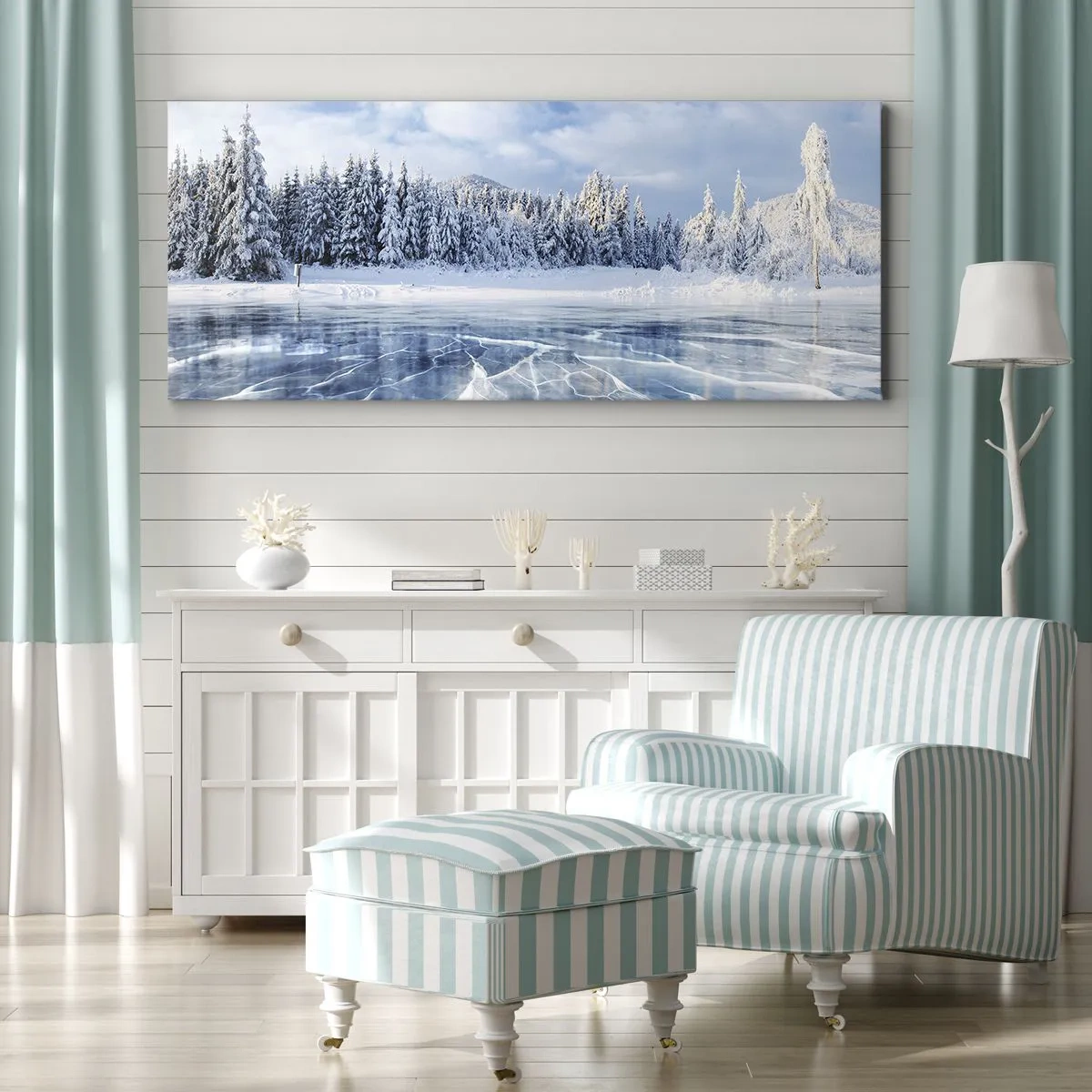 Obraz na płótnie - Olśniewający i krystaliczny widok - 100x40 cm