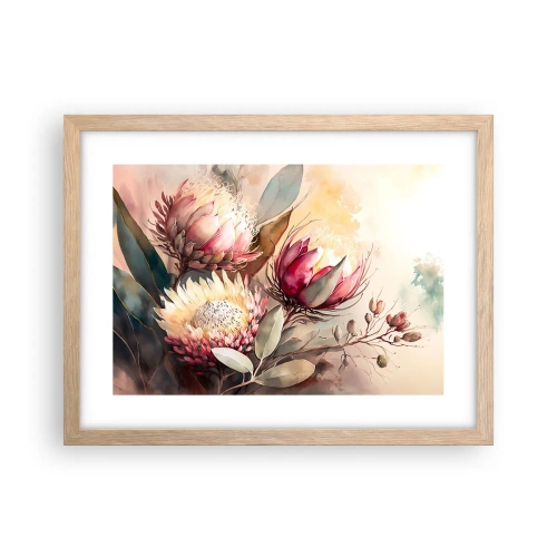 Plakat w ramie jasny dąb - Z profilu i en face - 40x30 cm