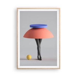 Plakat w ramie jasny dąb - Kompozycja surrealistyczna - 70x100 cm