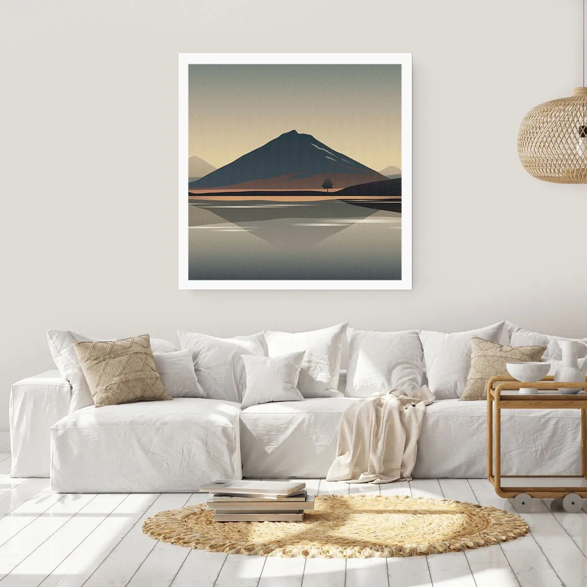 Plakat - Lustrzane odbicie - 50x50 cm