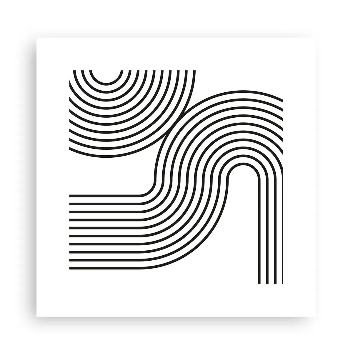 Plakat - Na zakręcie - 30x30 cm