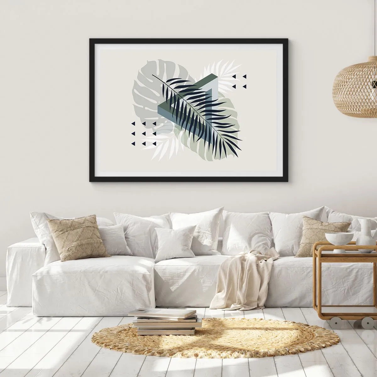 Plakat w czarnej ramie - Natura i geometria – dwa porządki? - 40x30 cm