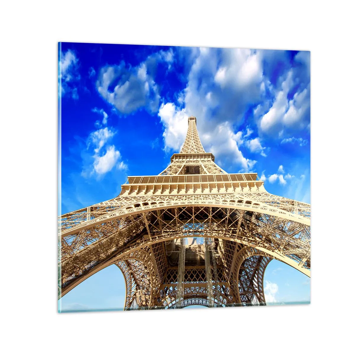 Obraz na szkle - Sięgając nieba i chmur - 50x50 cm