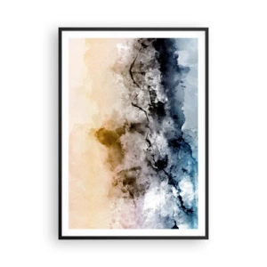 Plakat w czarnej ramie - Zatopione w tumanie mgły - 70x100 cm