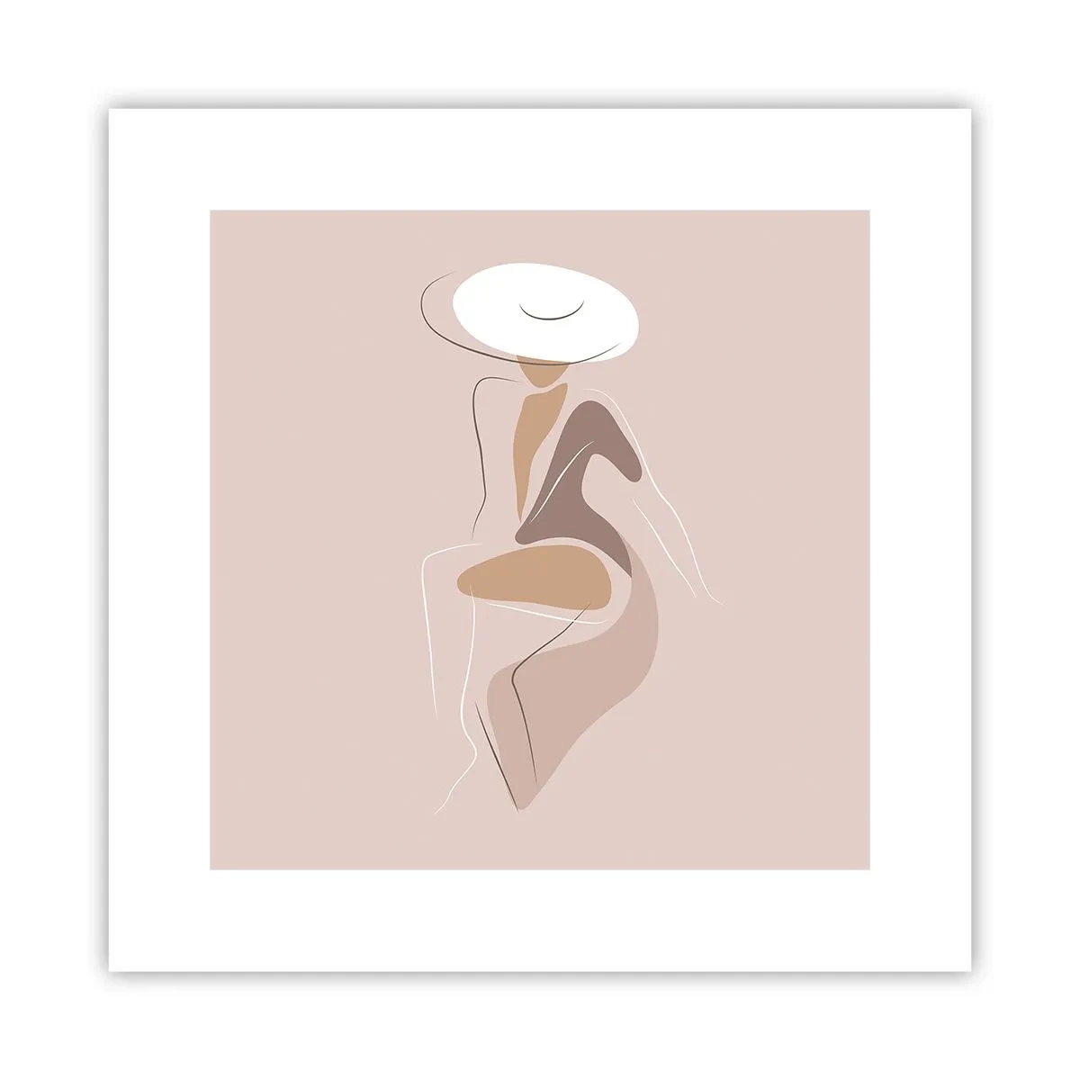 Plakat - Damą być - 30x30 cm