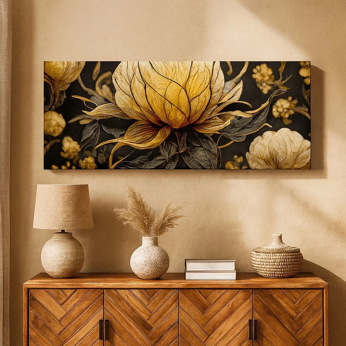 Obraz na płótnie - Subtelna kruchość - 100x40 cm