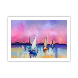 Plakat - Kierunek: szerokie wody - 70x50 cm