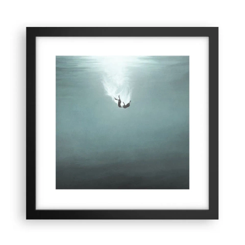 Plakat w czarnej ramie - W objęciach oceanu - 30x30 cm