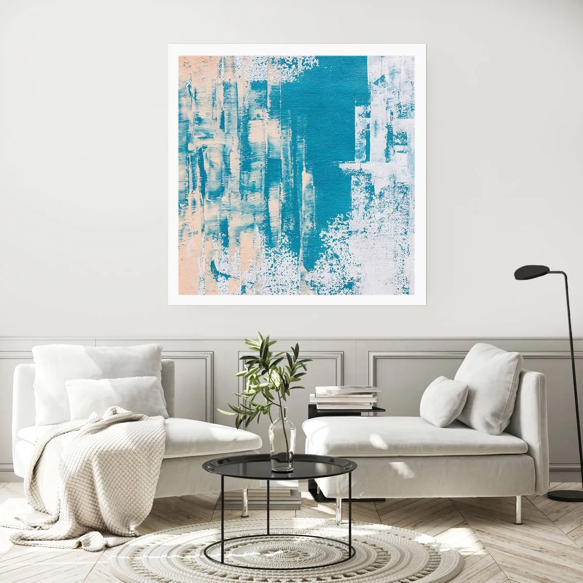 Plakat - Przez lodowy sopel - 40x40 cm