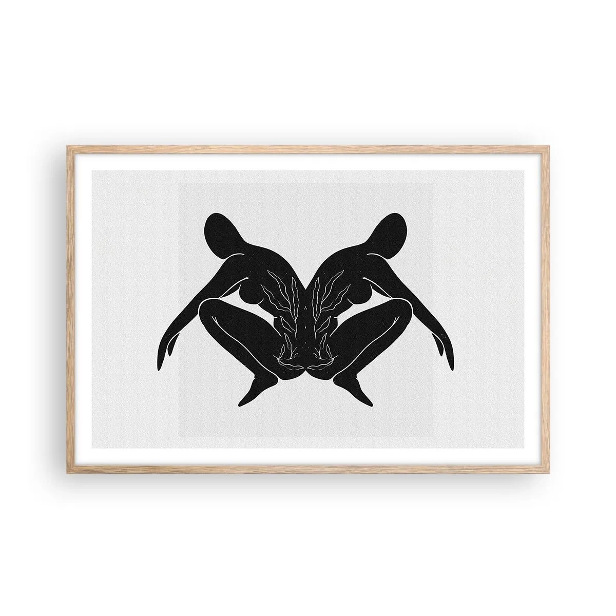 Plakat w ramie jasny dąb - Wspólna dusza - 91x61 cm