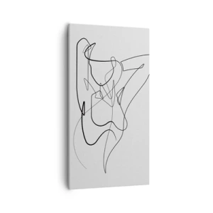 Obraz na płótnie - Naprawdę, jaka jesteś... - 55x100 cm