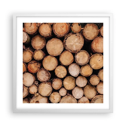 Plakat w białej ramie - Nowy początek - 50x50 cm