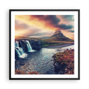 Plakat w czarnej ramie - W majestacie przyrody - 60x60 cm