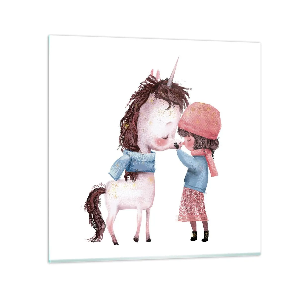 Obraz na szkle - Zimowa opowieść - 40x40 cm