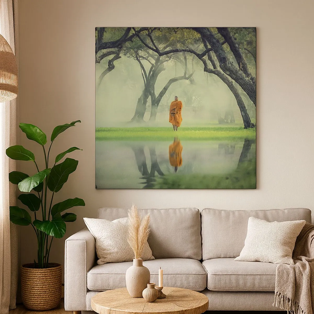 Obraz na płótnie - W drodze do oświecenia - 30x30 cm